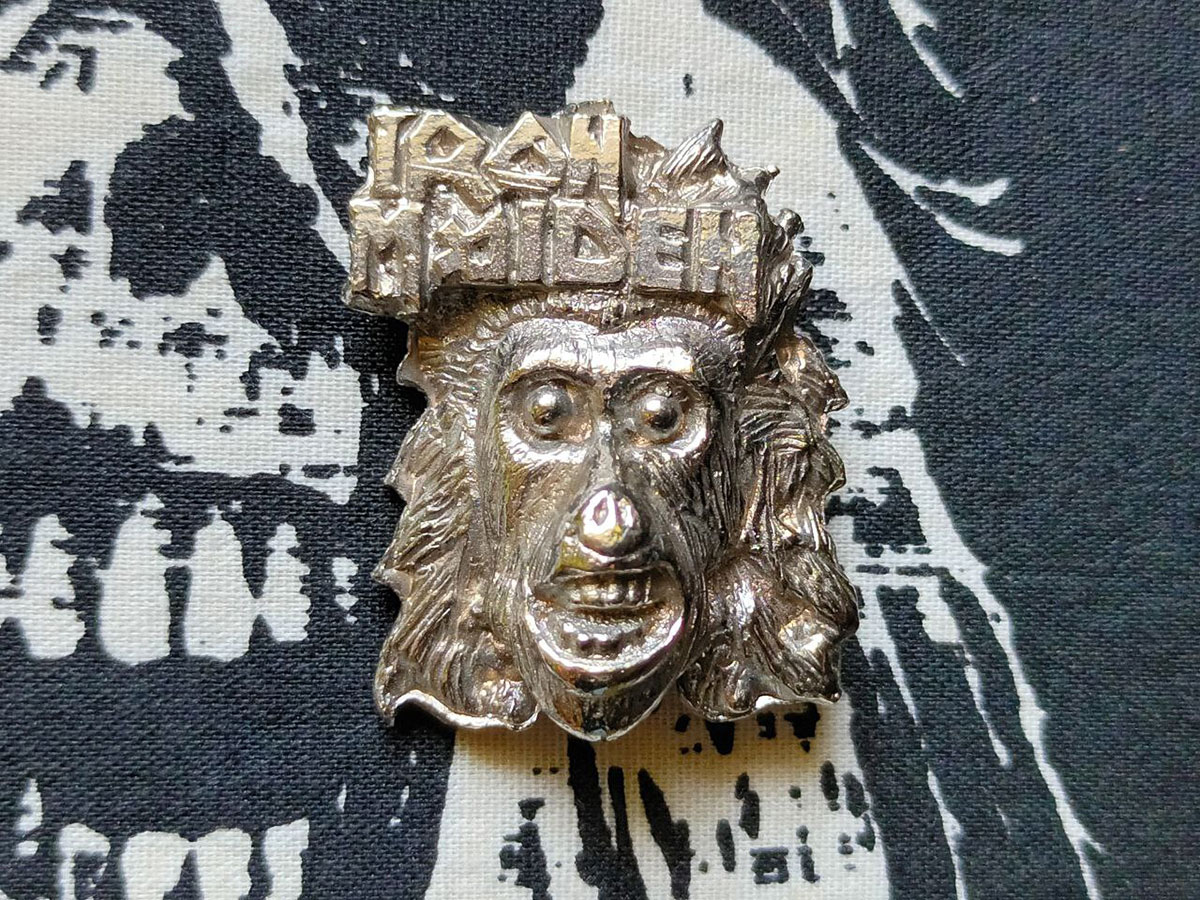 Iron Maiden "Eddie The Ape" Pin Badge Front