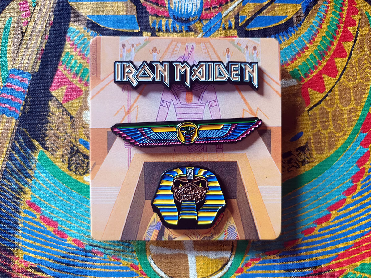 Iron Maiden "Powerslave" Pin Badge Set 2024