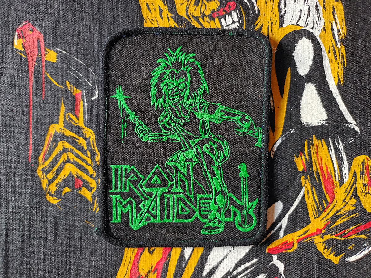 Iron Maiden "Sanctuary" Printed Patch Green Version